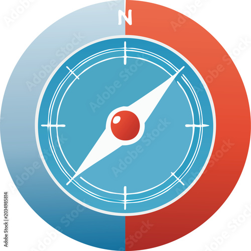 Red, Blue Compass