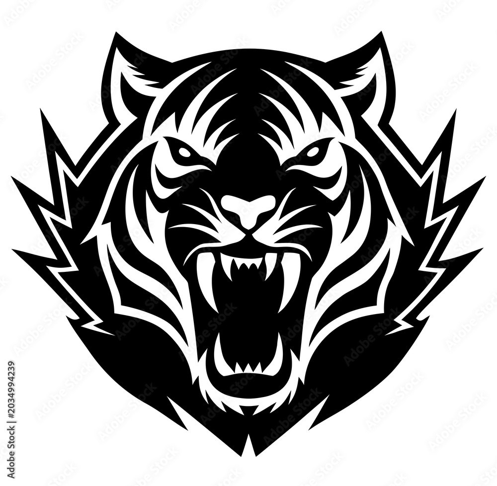 Fototapeta premium head of a tiger