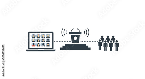 Online Presentation To Group People.