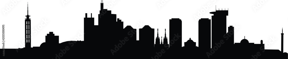 Fototapeta premium JAKARTA,city skyline prepared in vector