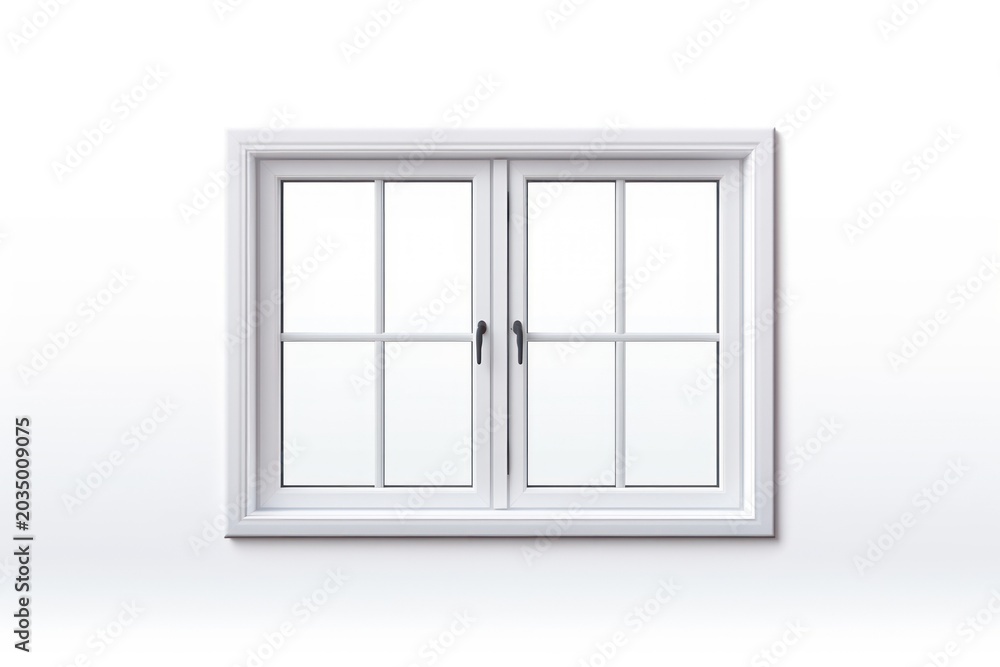 Obraz premium Window architecture building white.