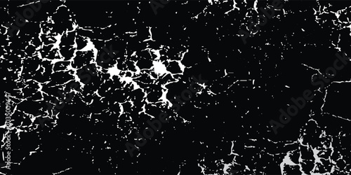 Obraz na plátne Texture of old surface on black background with white scratches