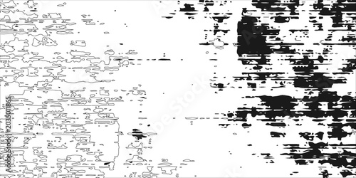 Bild auf Leinwand Grunge black lines and dots on a white background - Vector illustration