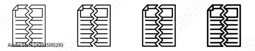 Contract Termination  Icon Set Different Style Collection