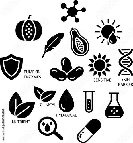 Fotografie Safety food for Dermatology patien on tightly, intentionally, and precisely clus
