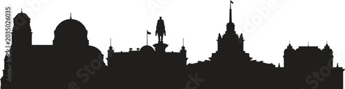 Foto SOFIA City skyline prepared in vector