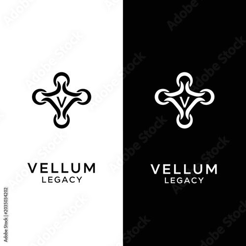 Canvastavla Vellum Legacy Logo Design Template.