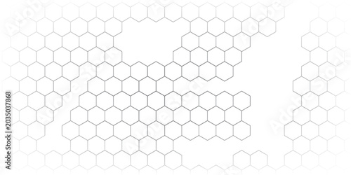 Картината върху платно Abstract cube hexagon shape background