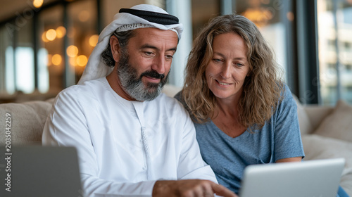 Arabic Man and Woman Collab...