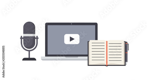 Microphone Laptop and Notebook Setup.