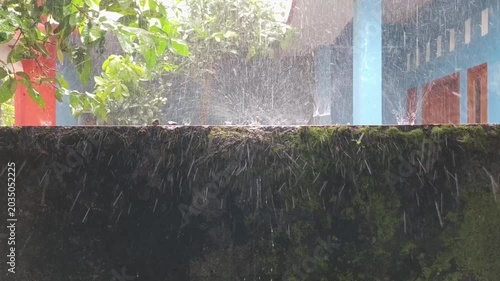 water splash in the water