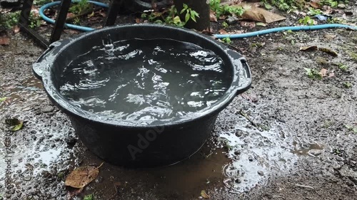 water splash in the water