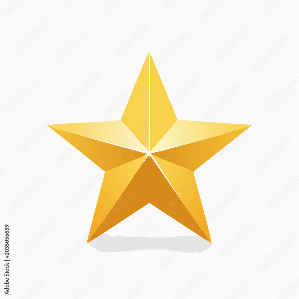 Fototapeta premium Golden Star Icon