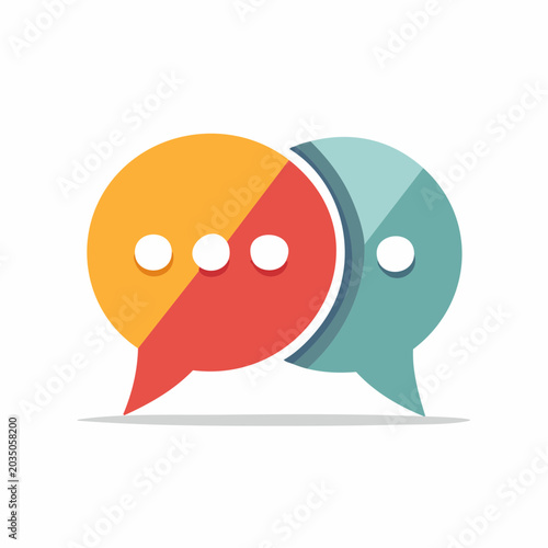 Two Speech Bubbles Icon