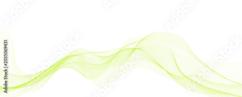 abstract green wave background