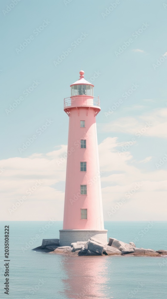 Fototapeta premium Lighthouse wallpaper architecture building outdoors.