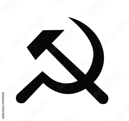 Tableau sur toile Crossed Sickle and Hammer Symbol
