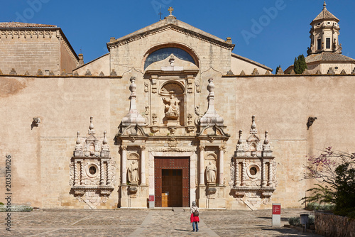 Konstfotografi Famous Cistercian monastery facade in Poblet
