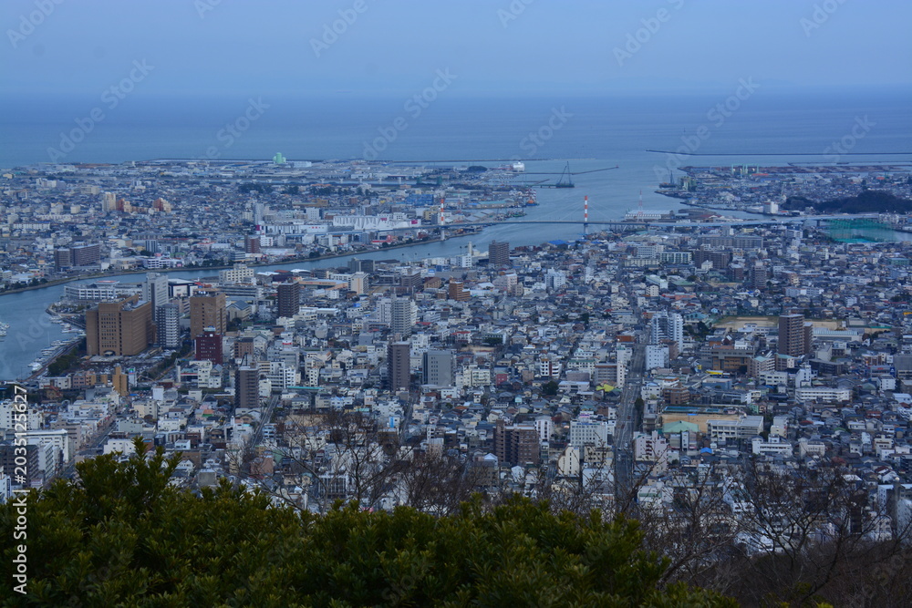 Fototapeta premium 徳島県 徳島市の眉山