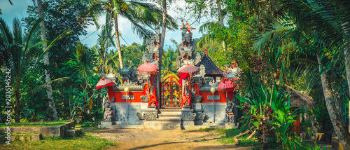 Traditional Bali stone temple, Indonesia