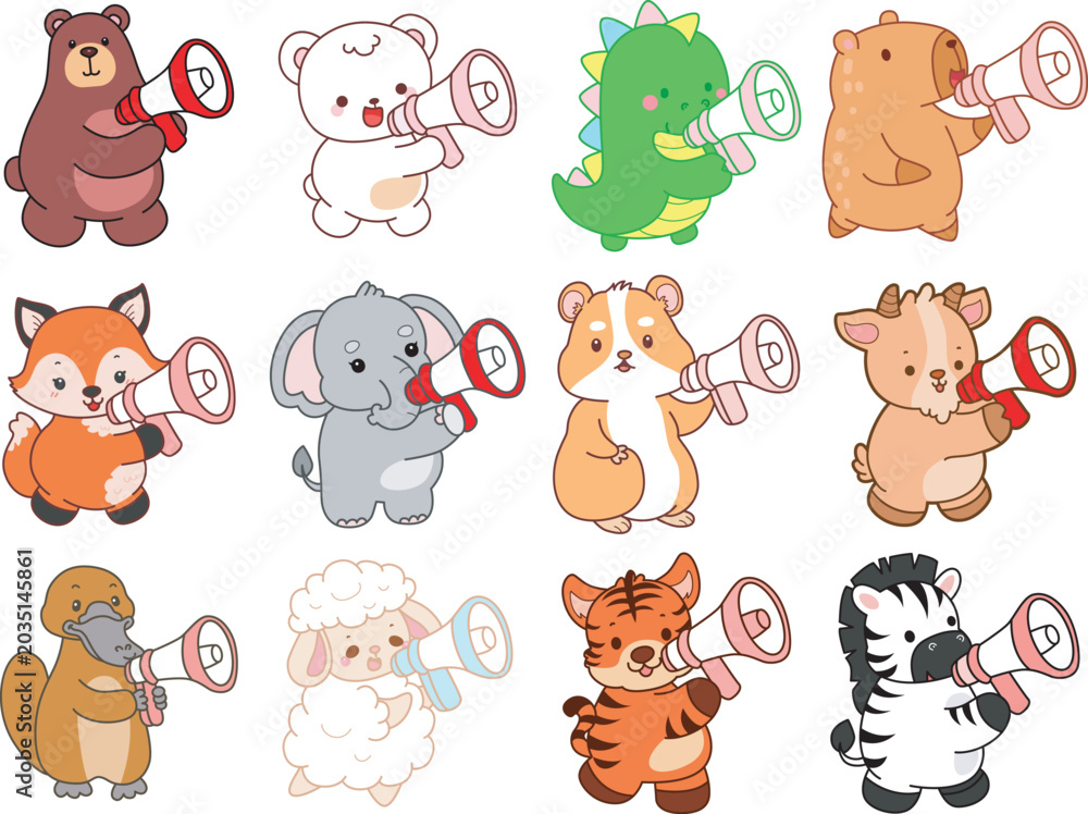 Fototapeta premium Seamless design for background of random animals 