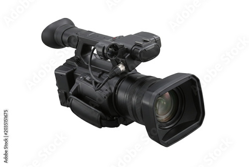 Fotografie Professional digital video camera camcorder for television production
