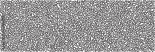 Black and White Organic Reaction Diffusion Texture Pattern Seamless Background