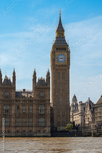 Obraz na płótnie Iconic Big Ben clock tower and Houses of Parliament in London