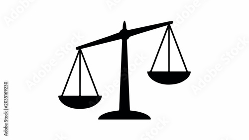 Tableau sur toile Scales. Libra icon