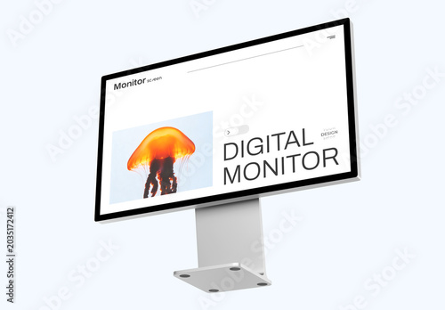 Desktop Computer Screen Mockup