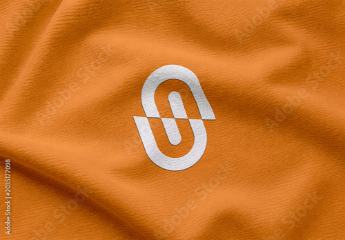 Embroidered Fabric Logo Mockup