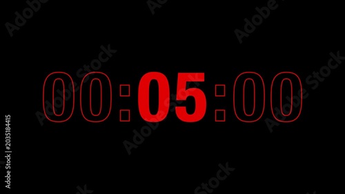 Sporty 10-second countdown timer in bold red type on black, with the seconds in solid fill and minutes and centiseconds in outline, evoking the high-energy aesthetic of premium sports branding.