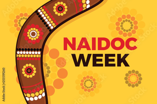 Photography NAIDOC Week poster vector illustration