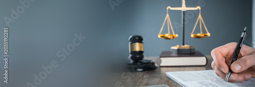 Legal case documents against printing company displayed on office desk, corporate lawsuit paperwork, judicial investigation, business litigation, legal dispute, and courtroom process concept.