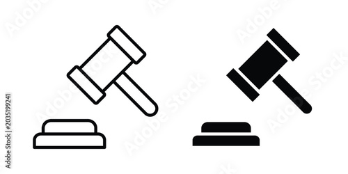 Auction icon set illustration. icon designs