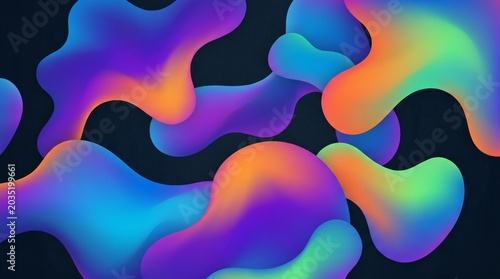 abstract colorful background with bubbles