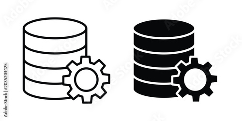 Photos Data management icon set illustration. icon designs
