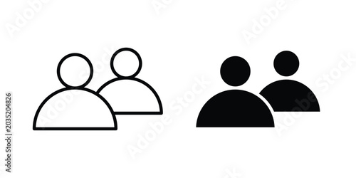 Guest icon set illustration. icon designs