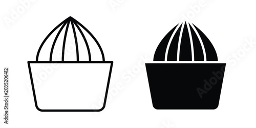 Tableau sur toile Juicer squeezer icon set illustration. icon designs