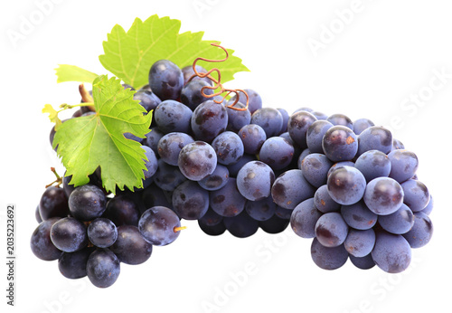 Grapes isolated on white background