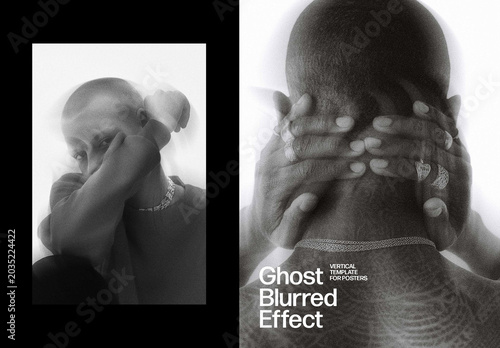 Phantom Blur Photo Effect – Motion for Poster & Social Media (PSD)