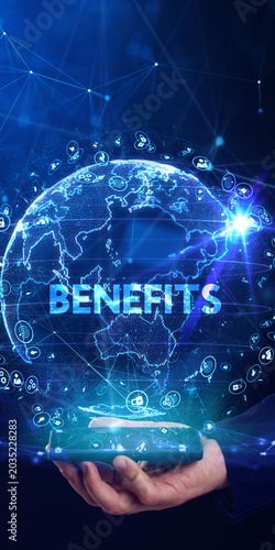 Employee benefits help to get the best human resources. Business concept.