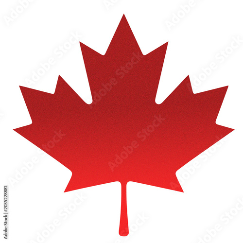 Photos Simple red maple leaf silhouette on white background with silhouette canadian na