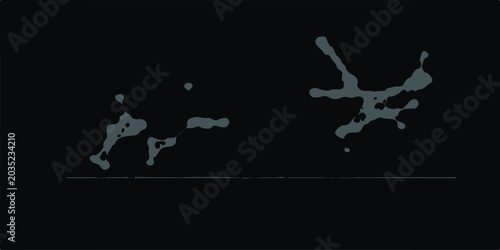 Obraz na płótnie Abstract glowing constellation of points and lines in dark background with digit