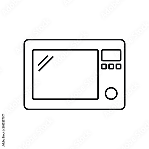 microwave oven kitchen appliance icon
