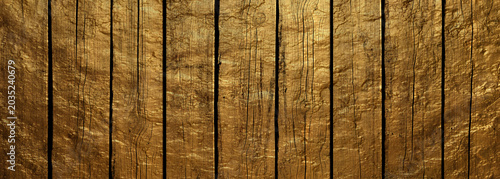 Dark wood golden floor boards vintage rough