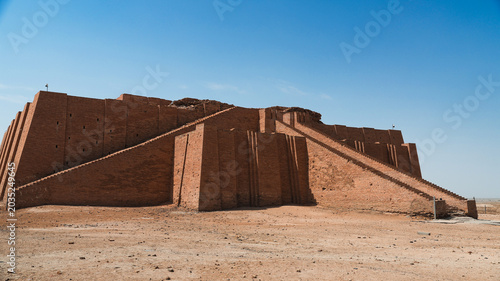 Photography Exploring the historical Ziggurat of Ur situated in the plains of southern Iraq