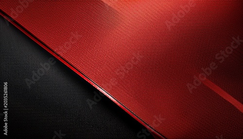 Red And Black Carbon Fibre Background And Texture