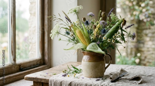 vase with flowers