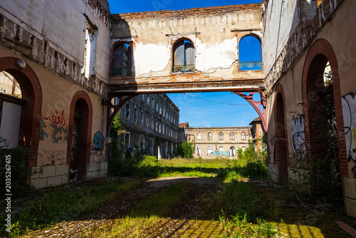 Former Brusson pasta factory, now derelict, at Villemur-sur-Tarn